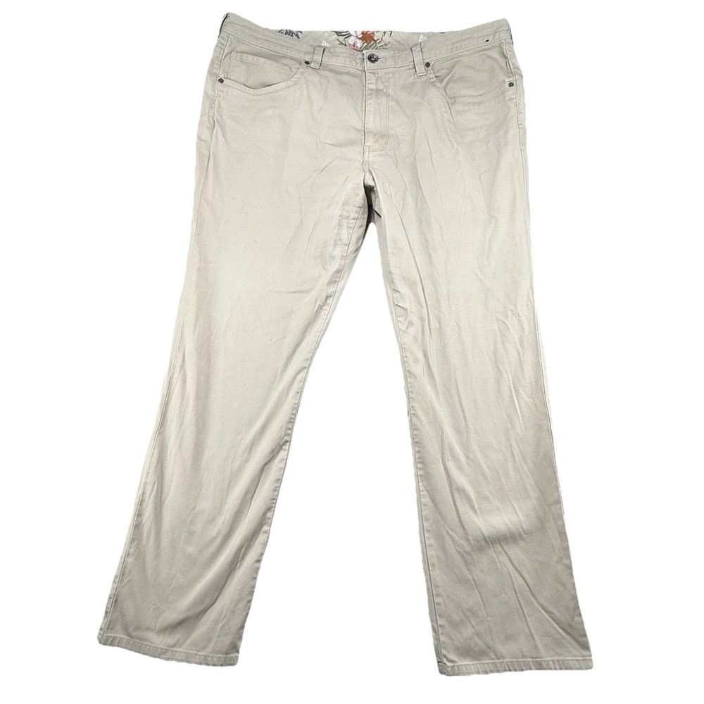 Tommy Bahama Men's Pants 42x32 Cotton Blend Chino‎ Standard Beige